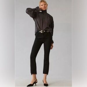 Mother | The Insider Crop Two Step Fray | Not Guilty (Black) | Women’s Size 28